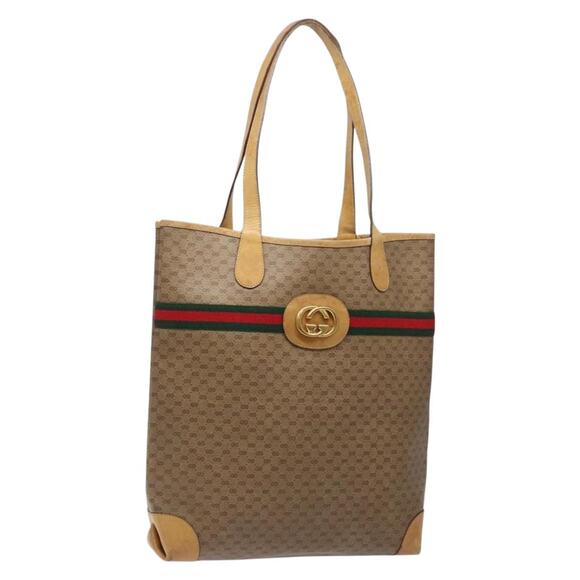 GUCCI Micro GG Supreme Web Sherry Line Bag Pvc Beige 002 904 002 904 - Picture 1 of 16
